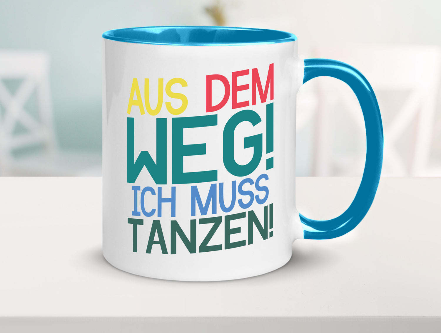 Aus dem Weg ich muss tanzen | Party Rausch Dancen Geschenkidee Humor Tasse