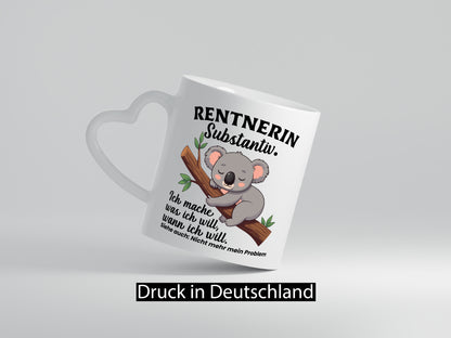 Rentnerin | Ich mach was will Faultier Ruhestand Humor Jubiläum Geschenkidee