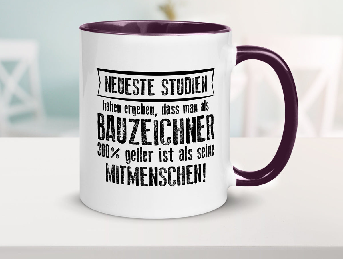 Neuste Studien: Bauzeichner | Zeichner Humor Geschenkidee Tasse