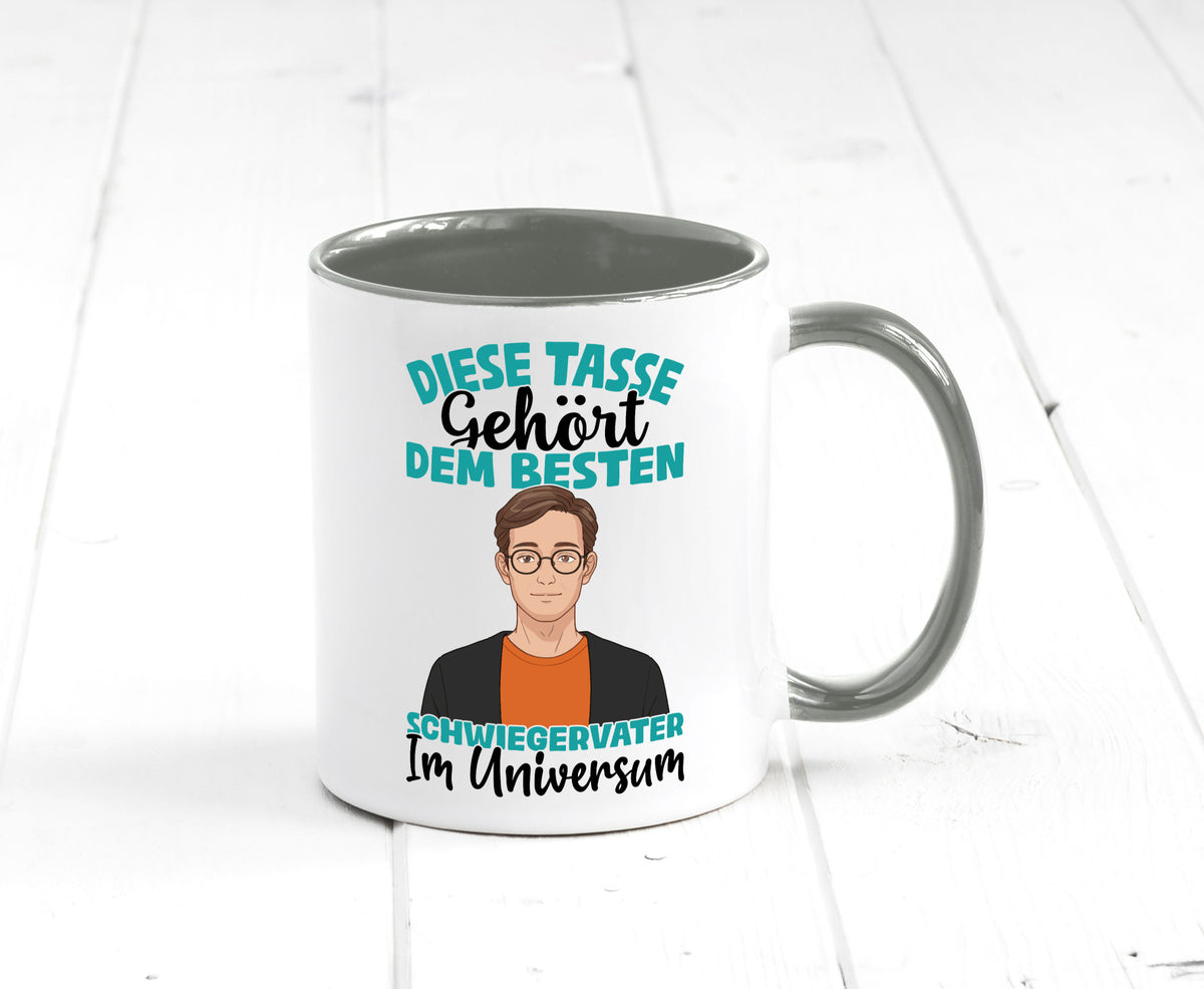 Im Universum: Schwiegervater |Schwiegersohn | Beziehung Geschenkidee Familie Tasse