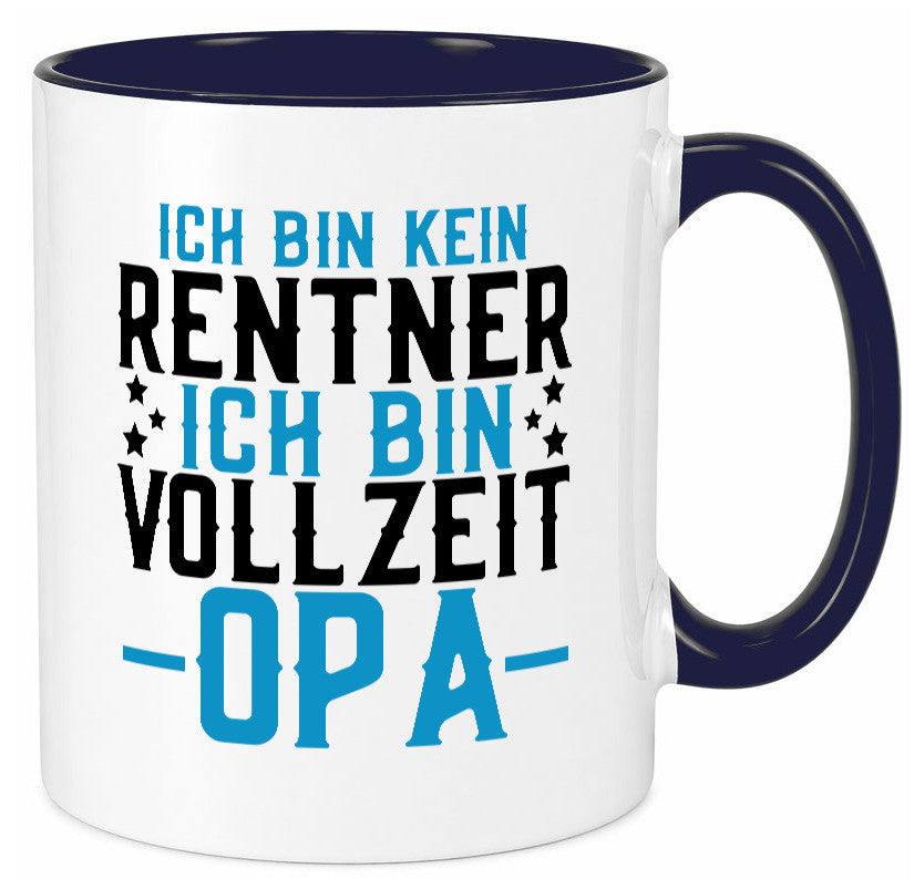 Rentner | Vollzeit Opa Pension Ruhestand Großvater lustiger Spruch Geschenk