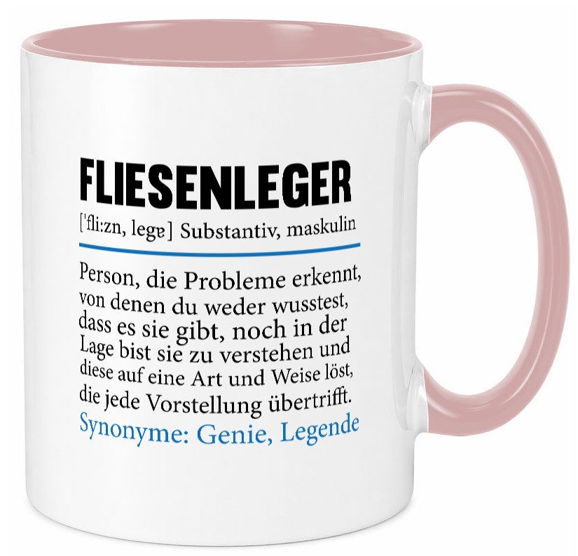 Fliesenleger | Beruf Fliesenlegen Bau lustig Arbeit Kollegen Büro Geschenk Tasse