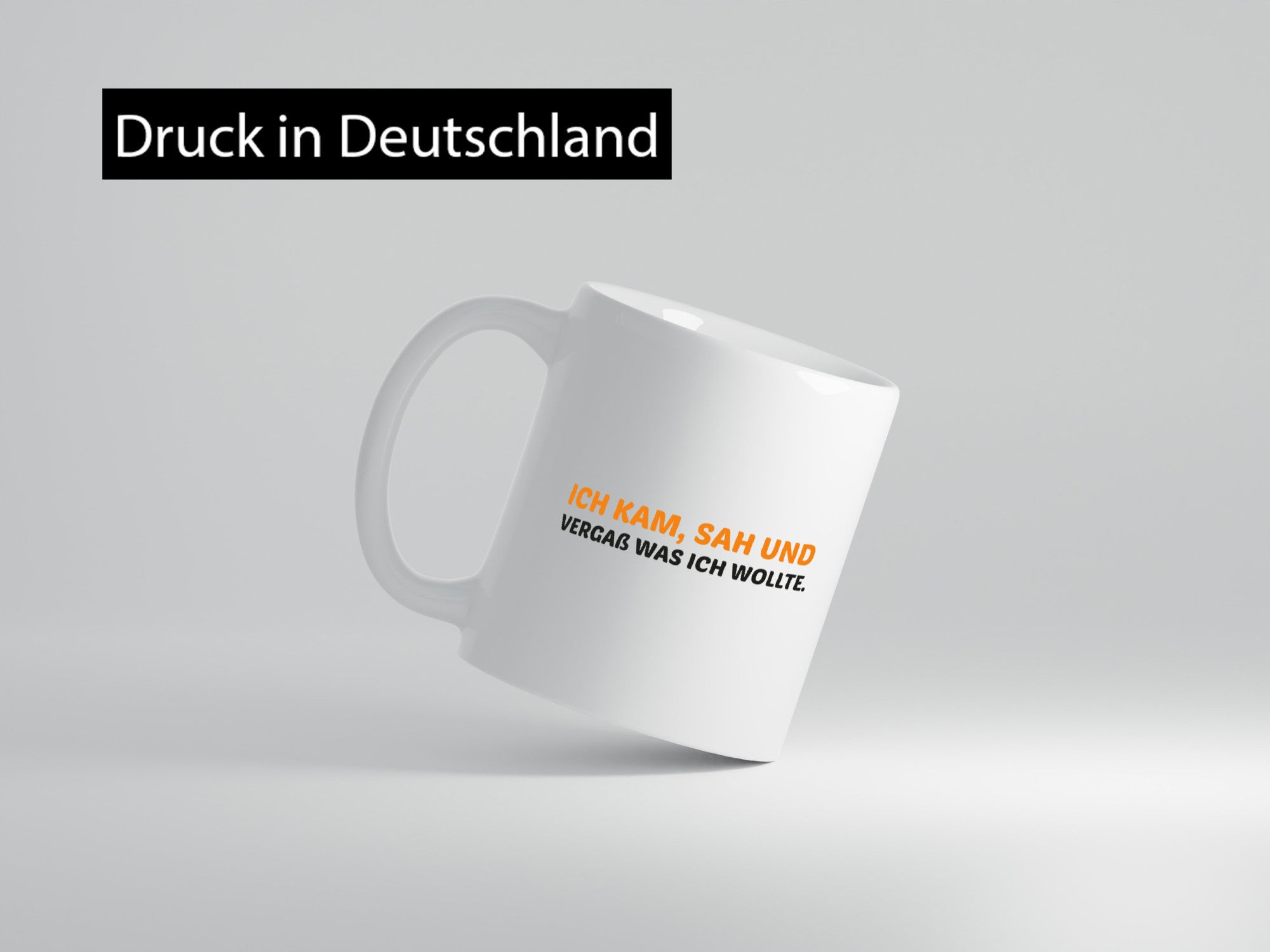 Ich kam sah und vergaß | Vergesslichkeit lustiger Spruch Geschenk Humor