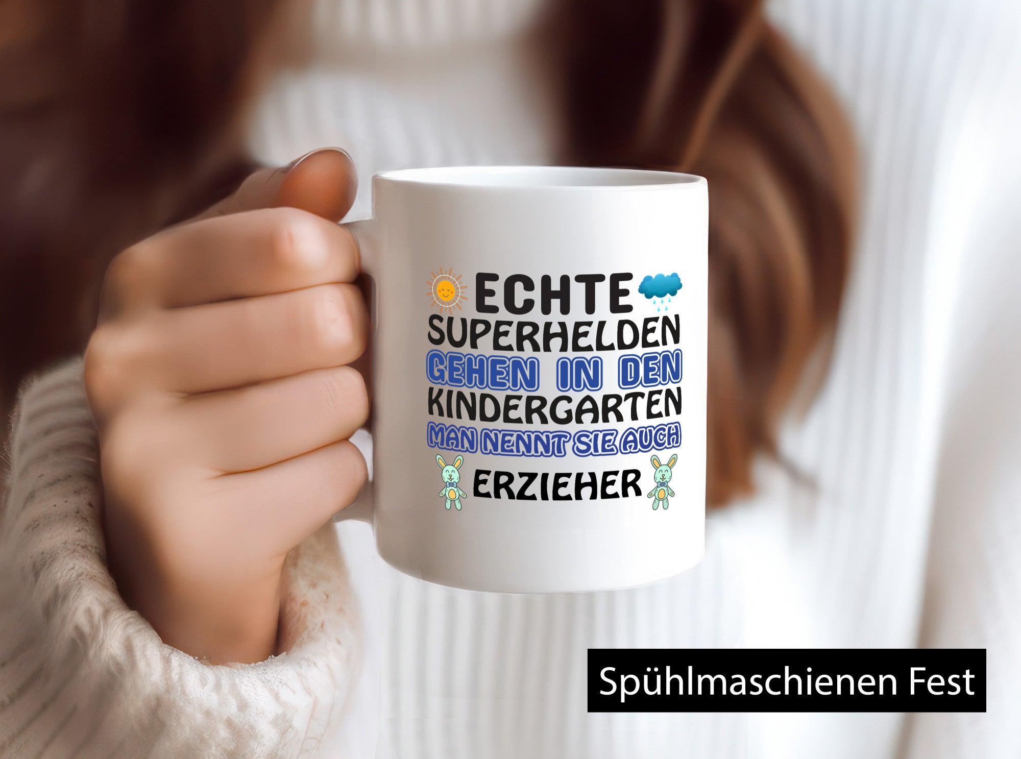 Superheld Erzieher | Tasse Kindergärtner Kindergarten lustiger Spruch Geschenk