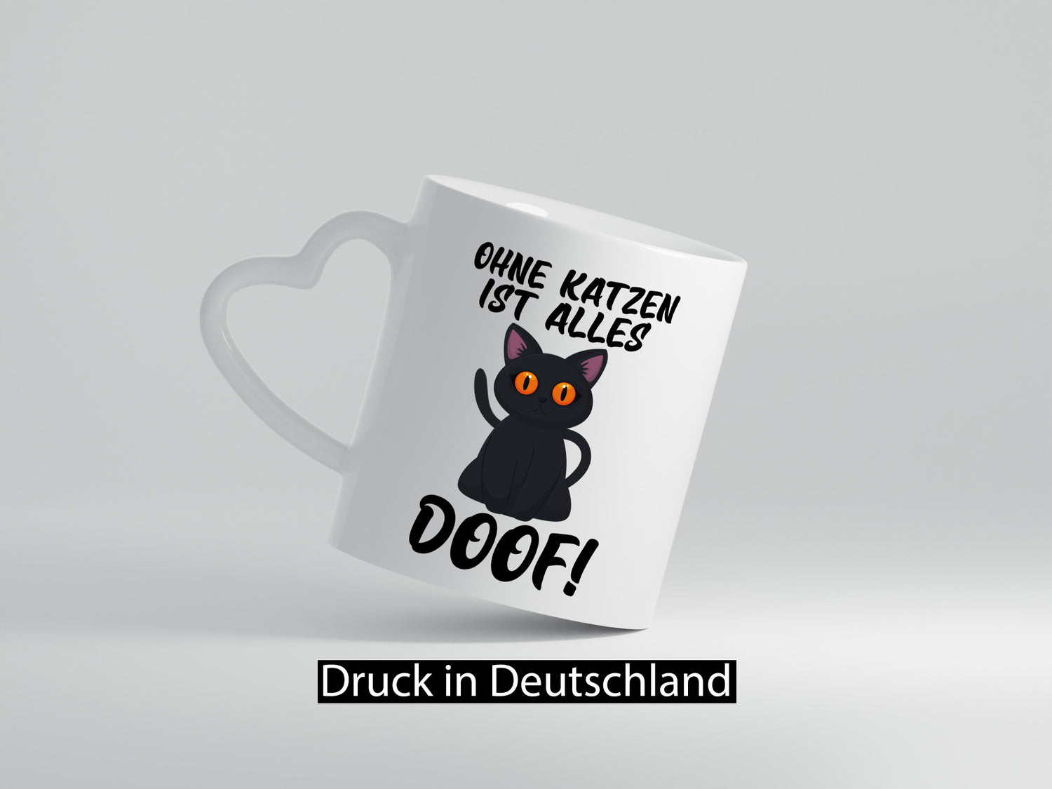 Ohne Katzen ist alles doof | Katzenliebhaber süße Katze Humor Tierliebhaber