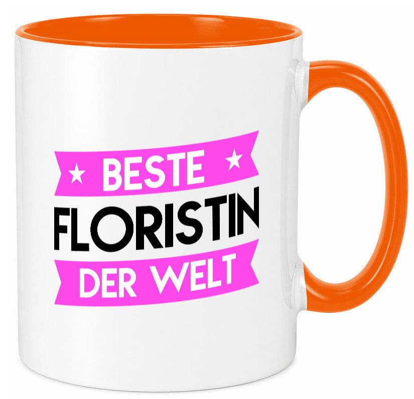 Beste Floristin | Blumen Verkäuferin Geschenk Humor Geschenkidee lustiger Tasse