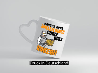Opas spielen Bingo, coole imkern | Opa Imker| Honig lustig Familie Geschenkidee