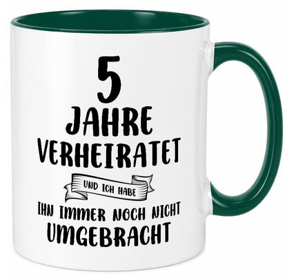 5 Jahre Verheiratet, immer noch am Leben! lustiger Spruch Geschenk Humor Tasse