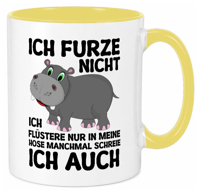 Ich furze nicht | furznilpferd v2 Humor Geschenkidee Tasse