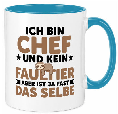 Ich bin kein Faultier: Chef | Führungskraft Vorgesetzter lustig Arbeit Kollegen Tasse