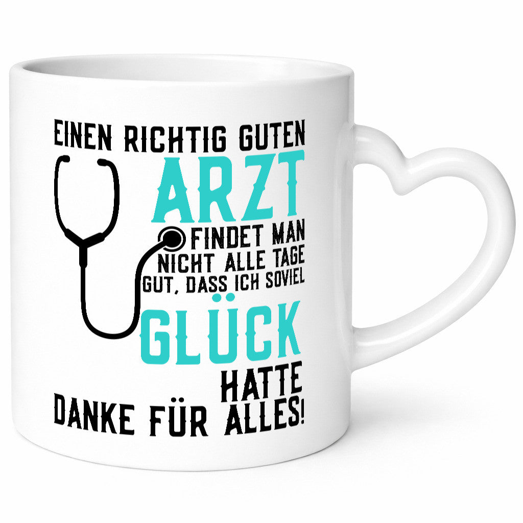 Richtig guter Arzt | Dankeschön Spruch Stethoskop Humor Geschenkidee Tasse