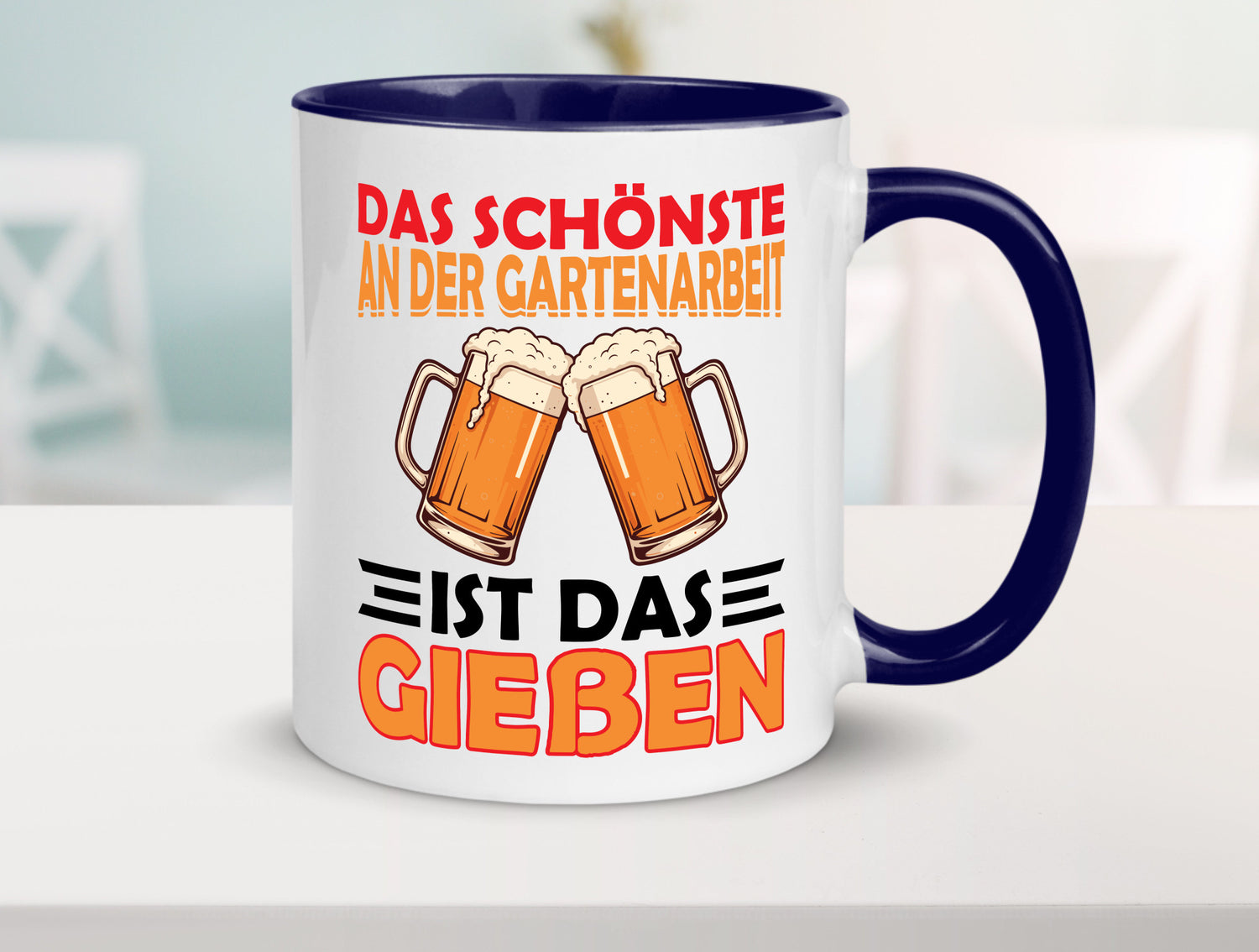 Das schönste an gartenarbeit ist Gießen | Biertrinker Geschenkidee Arbeit