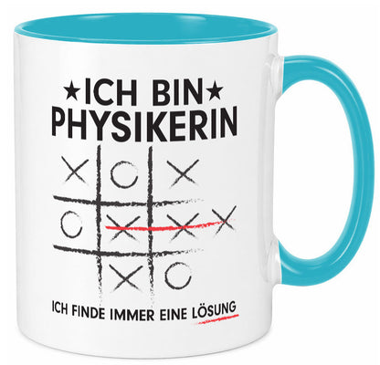 Löse Probleme: Physikerin | Physik Humor Geschenkidee Tasse