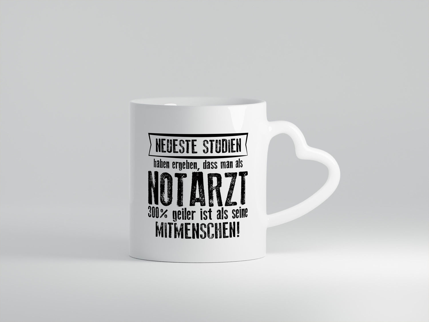 Neuste Studien: Notarzt | Arzt lustiger Spruch Geschenk Humor Geschenkidee Tasse