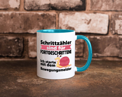 Schrittzähler Fortgeschrittene, Bewegungsmelder | Schnecke Geschenk Humor