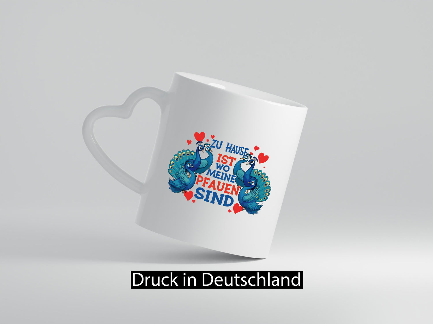 Zuhause ist wo meine Pfauen sind | Pfau Humor Geschenkidee Tasse