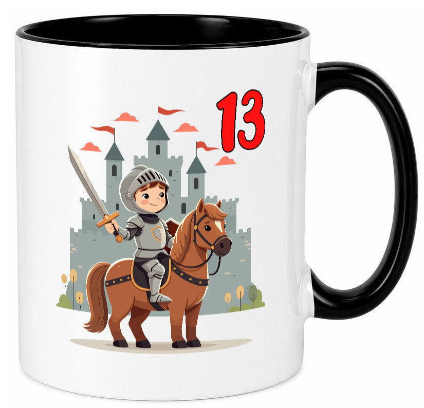 13. Geburtstag | 13 Jahre Ritter Junge Schloss Geschenkidee Humor Tasse