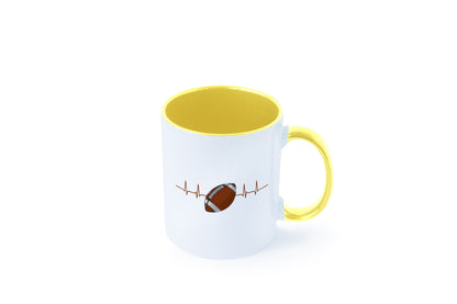 American Football Herzschlag | Footballer Superbowl Humor Geschenkidee Tasse