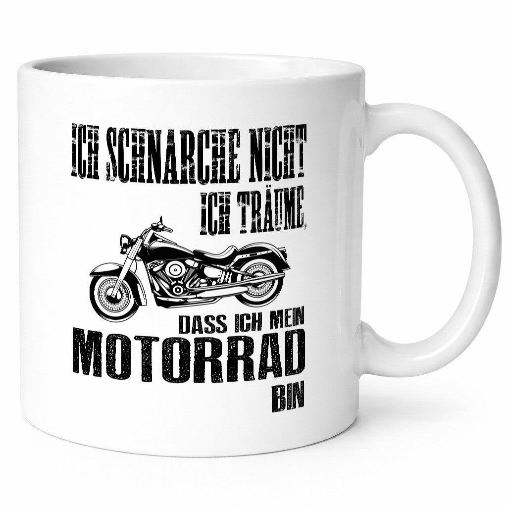 Ich schnarche nicht | Biker Tasse Motorradfahrer lustiger Spruch Geschenk Humor