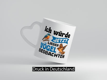 Vögel beobachten | Vogel lustig Humor Geschenkidee Geschenk Tasse