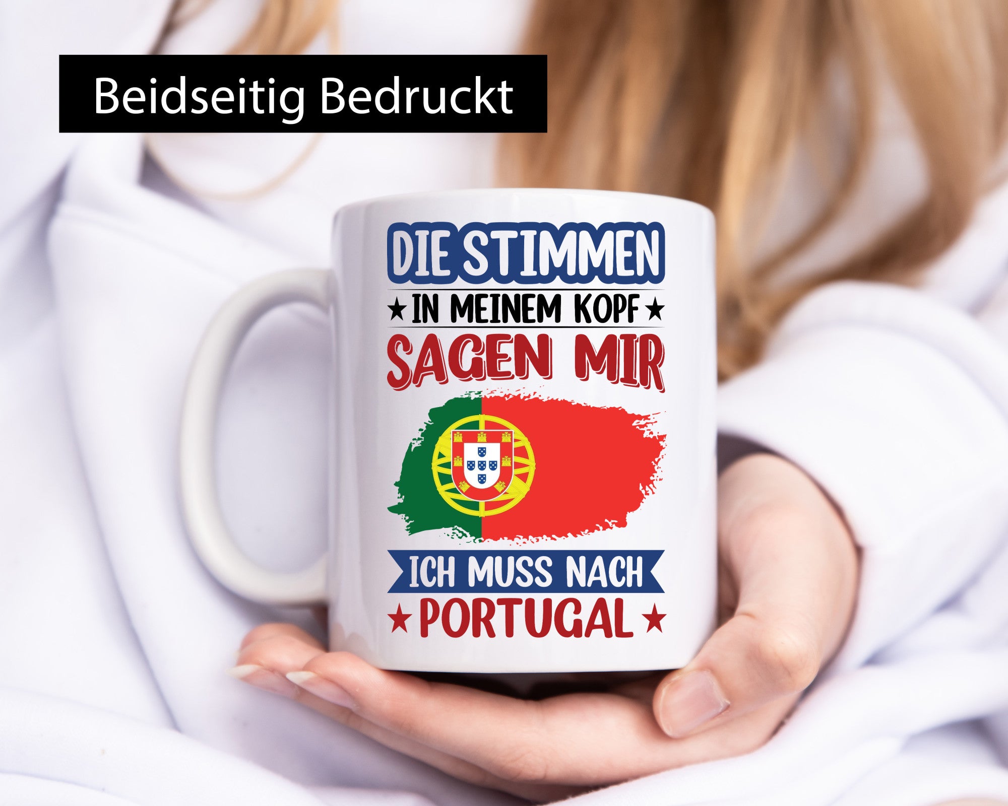 Portugal | Urlaub Stimmen in meinem Kopf Traumland v2 Geschenk Humor