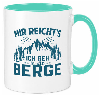 Ich geh in die Berge | Bäume lustig Humor Geschenkidee Geschenk Tasse