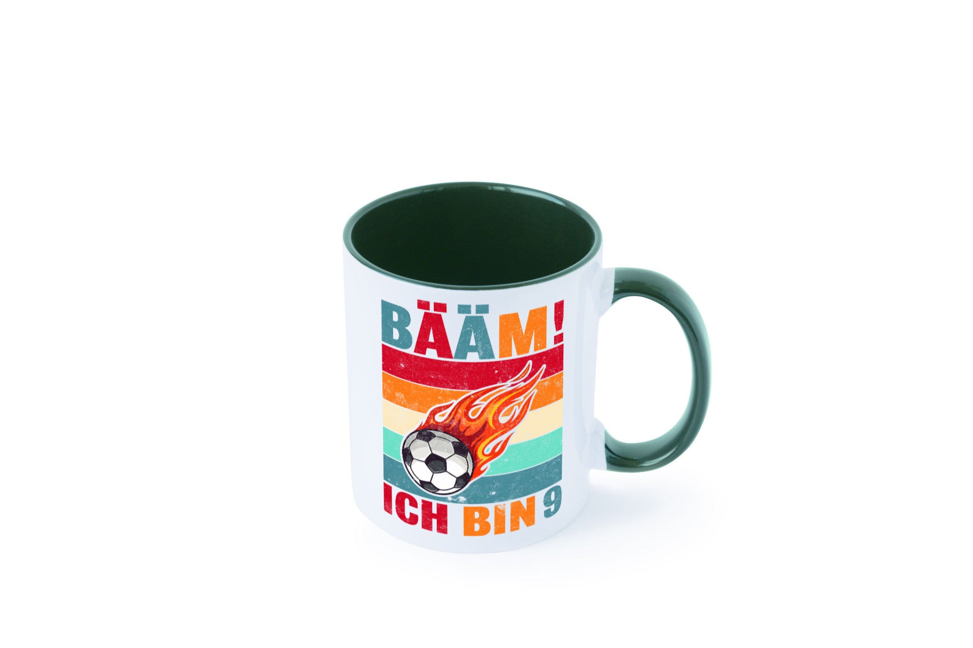 9. Geburtstag | Bääm ich bin 9 Fußball Geschenkidee Humor Tasse