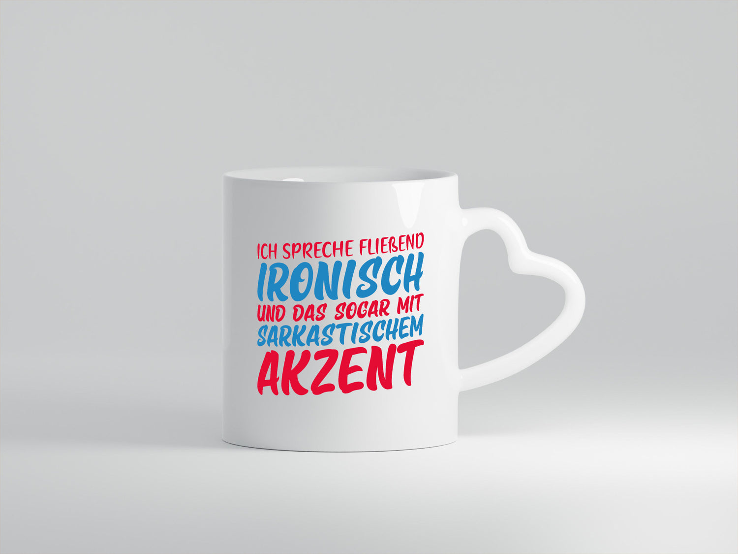 Spreche fließend ironisch | Sarkasmus lustiger Spruch Geschenk Humor