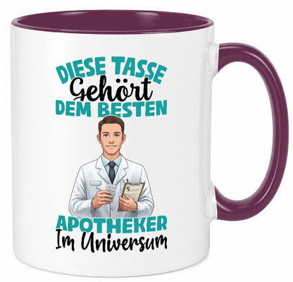 Im Universum: Apotheker | Apotheke Pharmazie Geschenkidee Humor Tasse