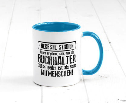 Neuste Studien: Buchhalter | Buchhaltung Humor Geschenkidee Tasse