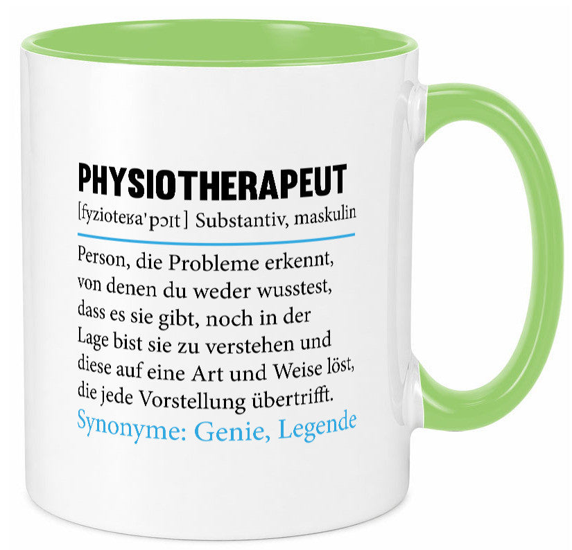 Physiotherapeut | Beruf Spruch Text lustig v2 Humor Arbeit Kollegen Büro