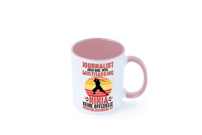 Journalist weil Multitasking Ninja kein Beruf ist Geschenk Arbeit Kollegen Büro