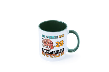 28 Dienstjahre | Arbeit Kompetent Geschenkidee Kollegen Büro Humor Tasse