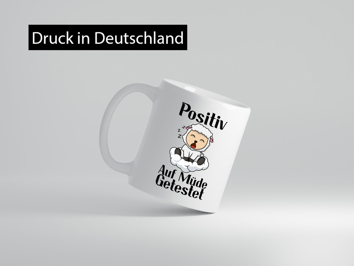 Positiv auf müde getestet | Schlaf Schaf Schlafen Geschenkidee Humor Tasse