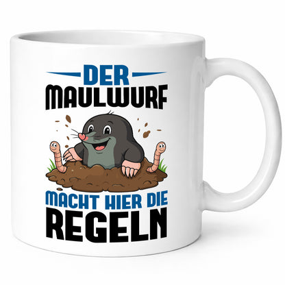 Der Maulwurf macht hier die Regeln | Gärtner Geschenk Humor Geschenkidee