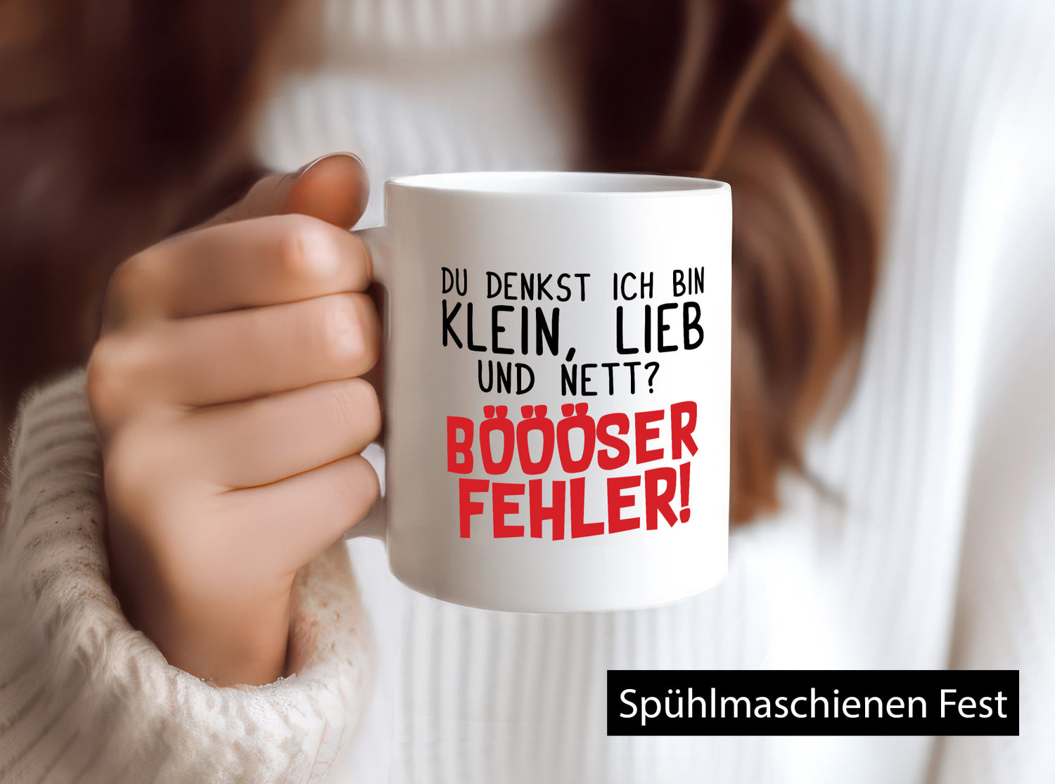 Klein lieb und Nett | Teenager Freunde lustiger Spruch Geschenk Humor