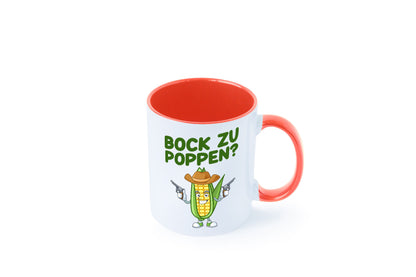 Bock auf Poppen | Mais Lustig Geschenk Humor Geschenkidee lustiger Spruch Tasse