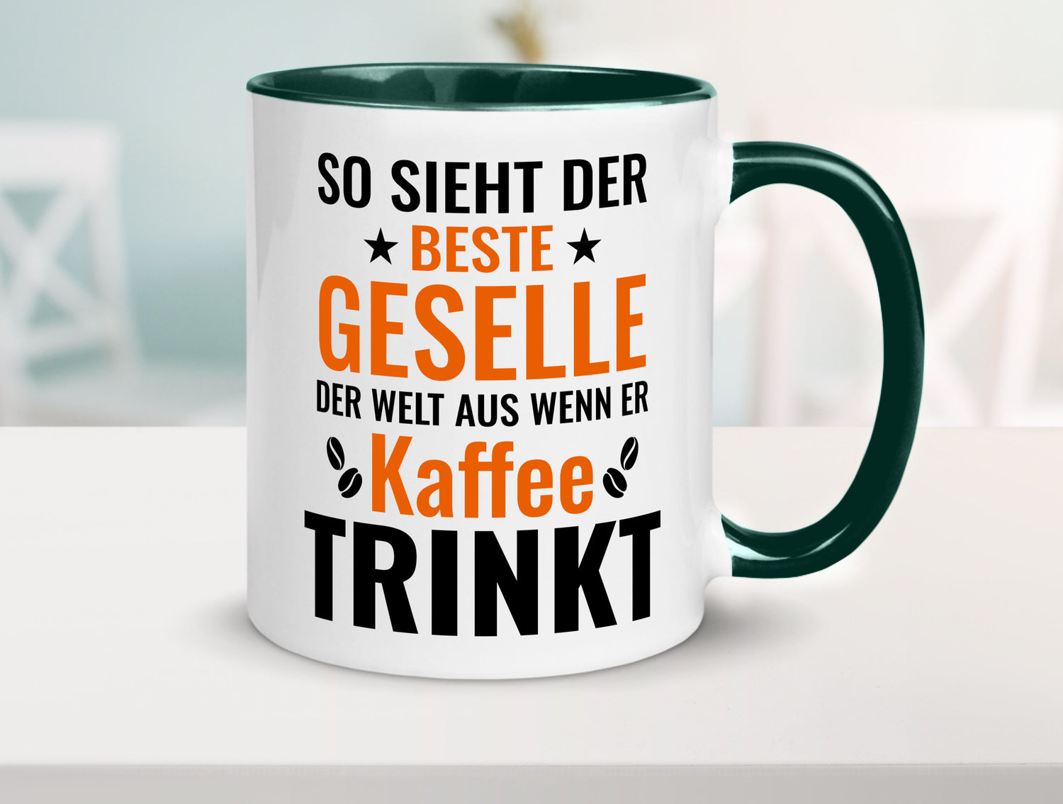 Kaffee trinkt: Geselle | Handwerker lustig Humor Geschenkidee Geschenk Tasse