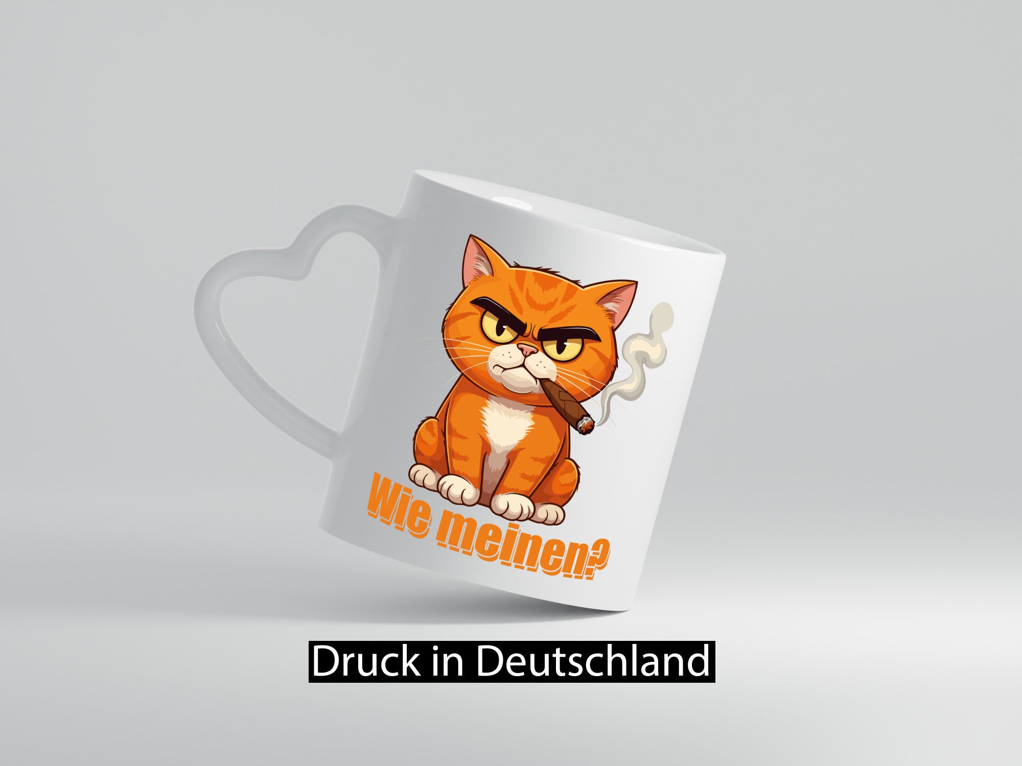 Wie bitte? | Böse Katze Katzenliebhaber Geschenk Tierliebhaber Humor lustiger