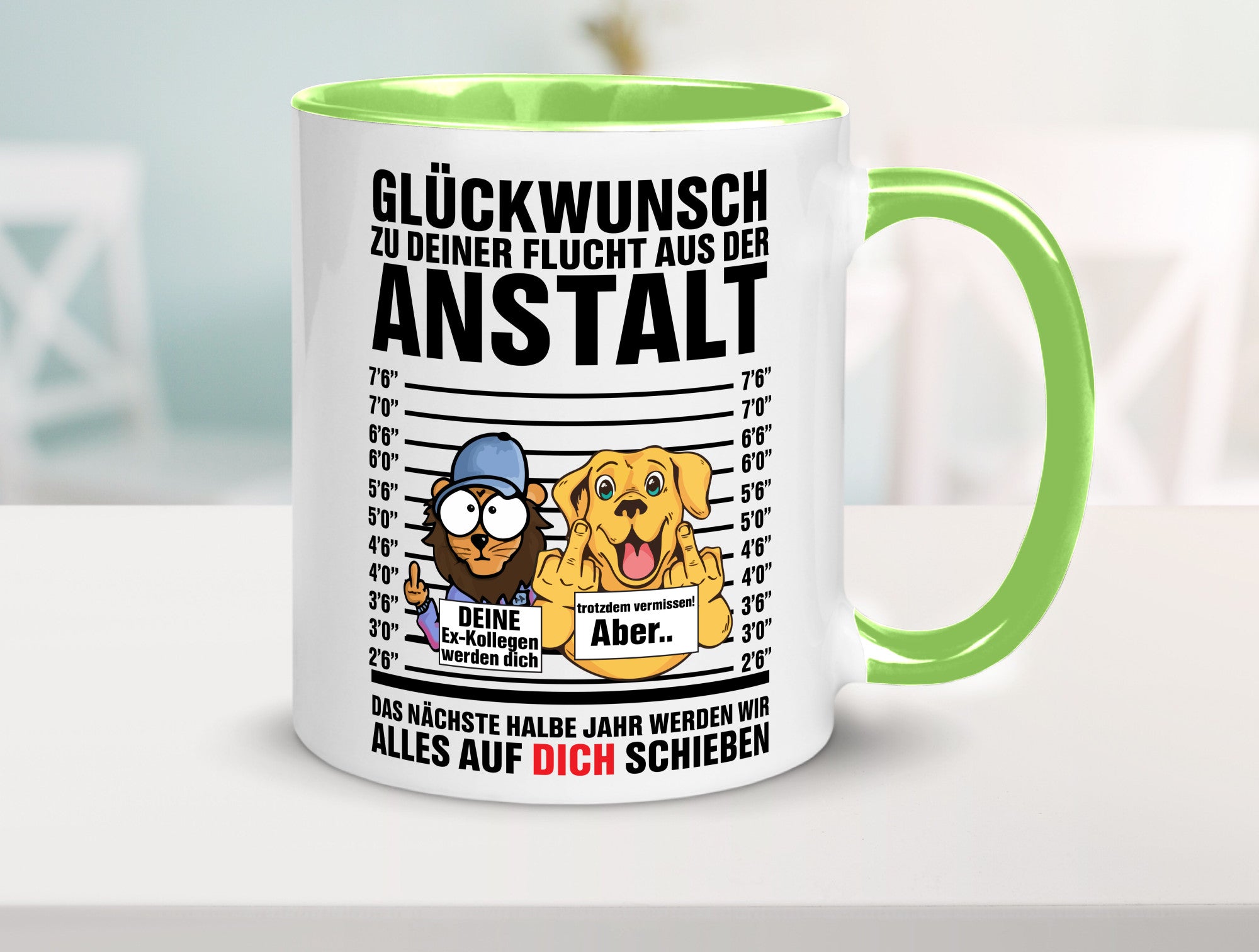 Glückwunsch zu deiner Flucht | Abschiedgeschenk v3 Geschenk Humor Geschenkidee