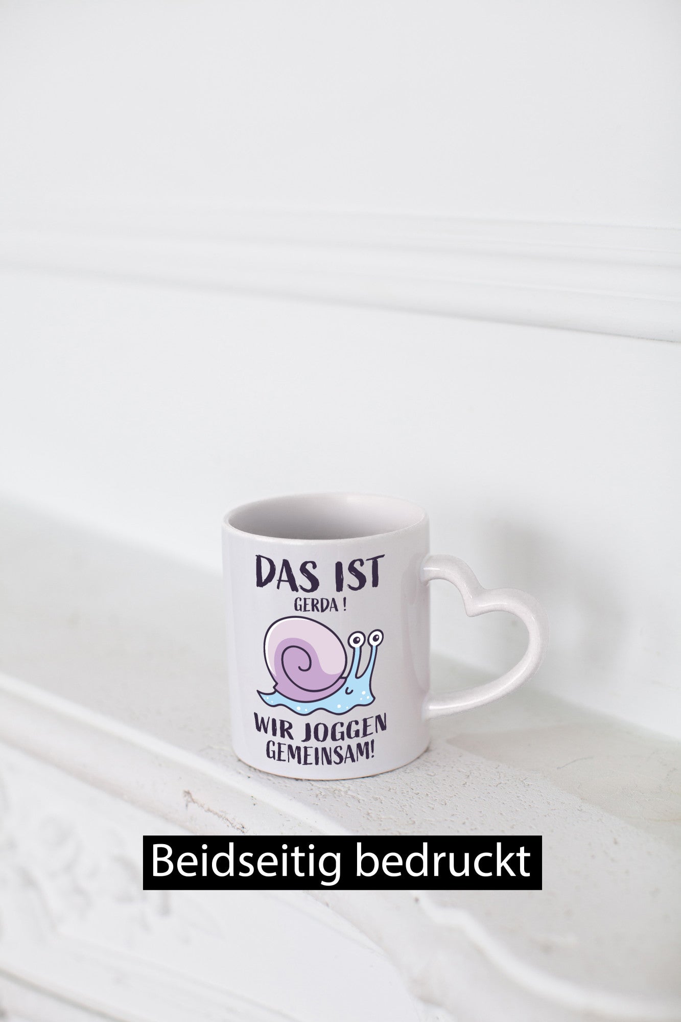 Gerda | wir joggen gemeinsam Schnecke Humor Geschenkidee Tasse