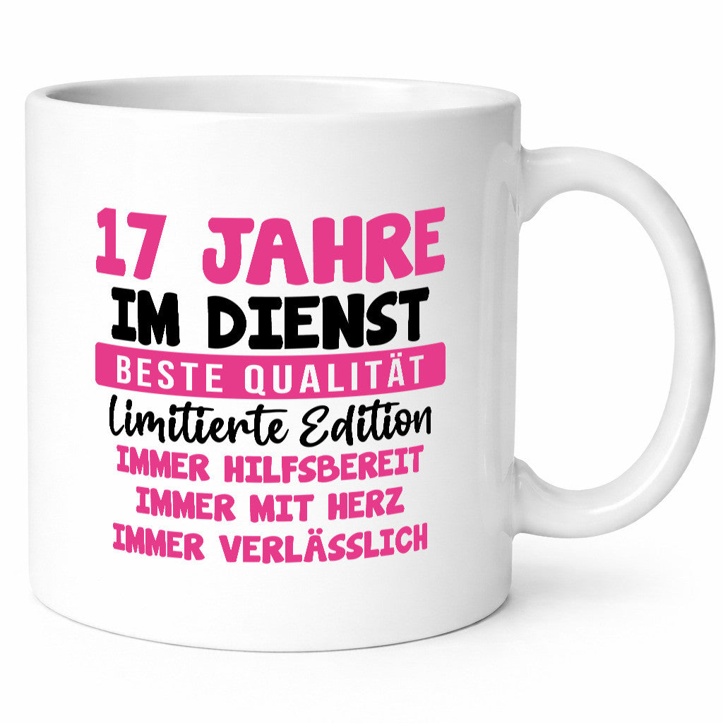 17 Jahre im Dienst | Jubiläum Arbeit v10 lustiger Spruch Geschenk Kollegen Büro