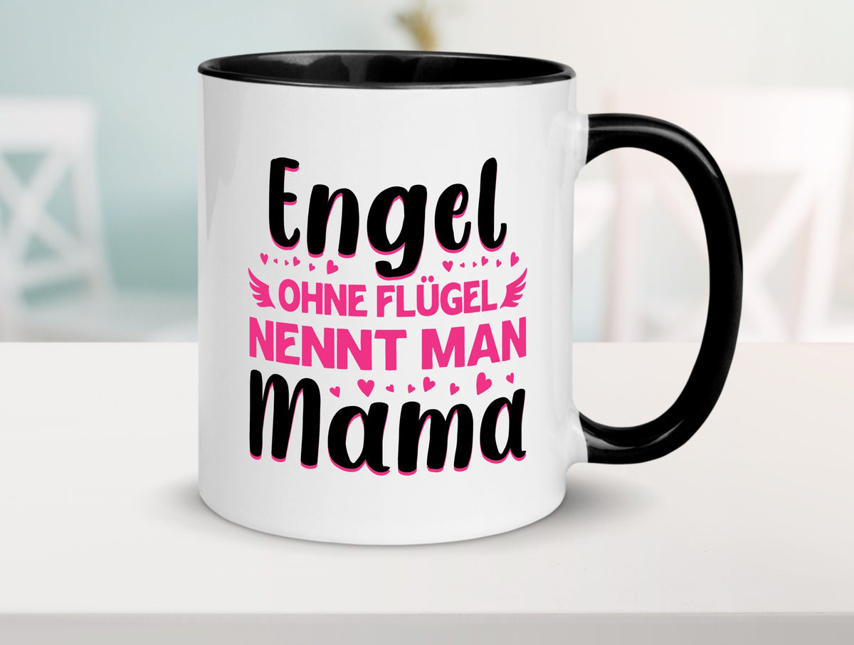 Engel ohne flügel nennt man Mama | Muttertag Geschenkidee Familie Humor Tasse