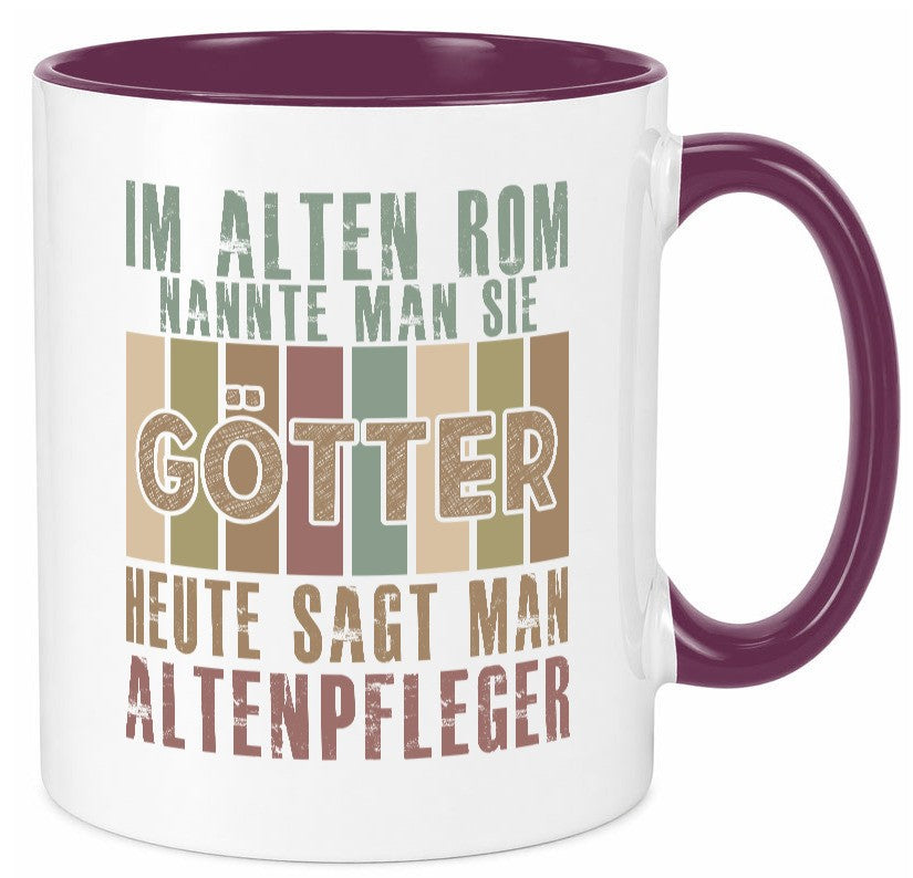 Heute sagt man: Altenpfleger | Pflegepersonal Geschenk Humor Geschenkidee Tasse