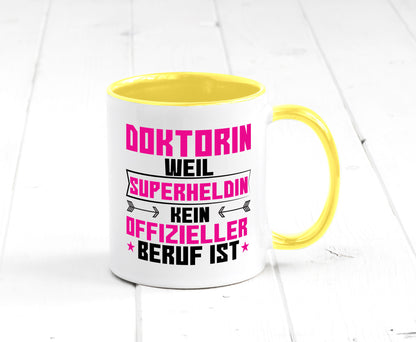 Superheldin Doktorin | Doktorand Doktortitel Geschenkidee Humor Tasse