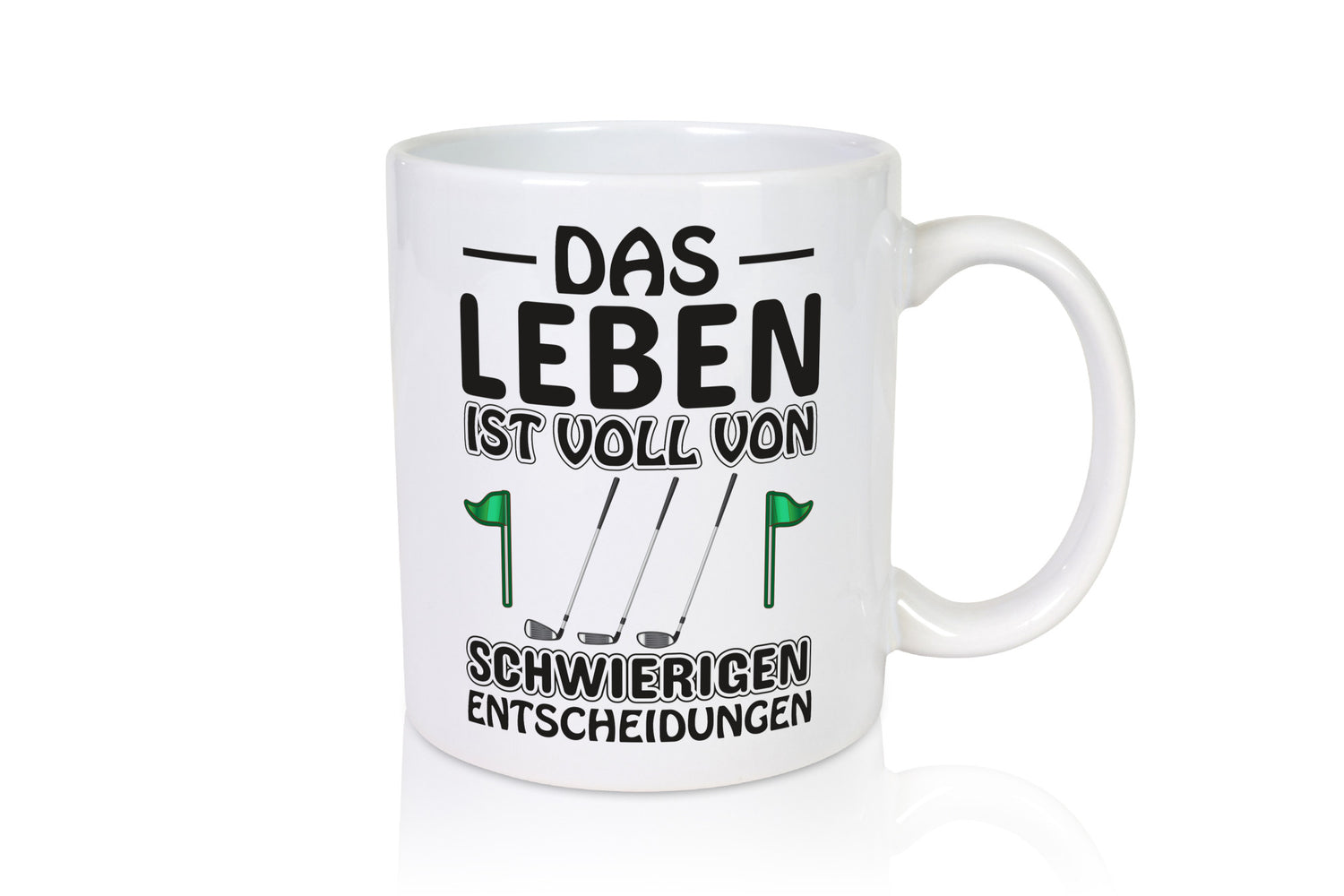 Schwierige Entscheidungen | Golfer Tasse Golf Spieler Geschenkidee Humor
