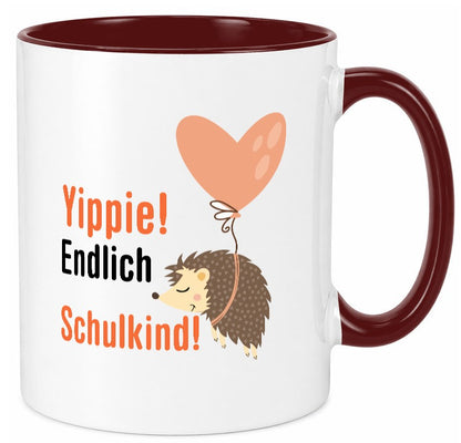 Schulkind | Einschulung 1. Klasse Grundschule v2 Geschenk Humor Geschenkidee Tasse