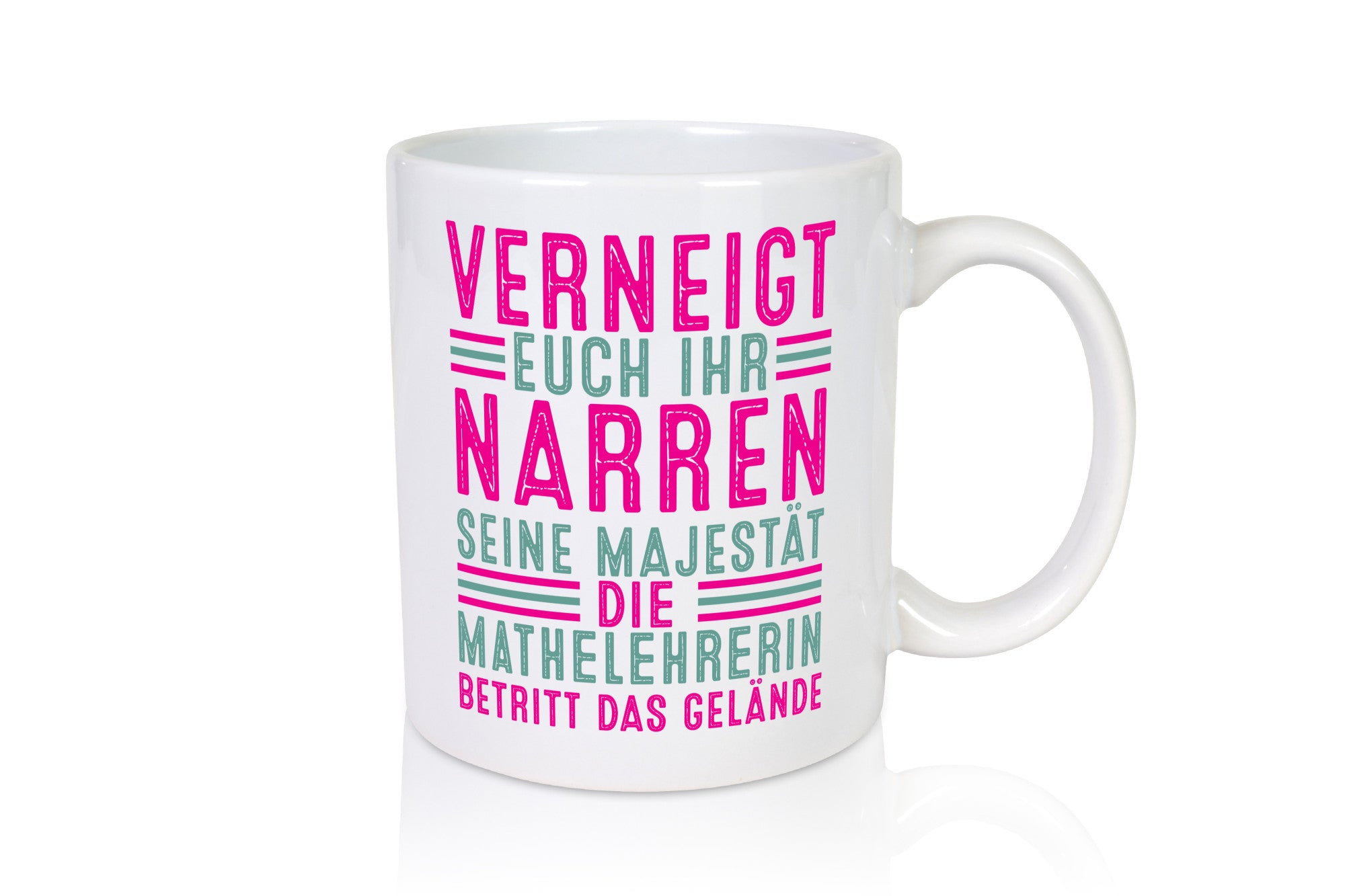 Verneigt euch: Mathelehrerin | Lehrer Mathe Geschenk Humor Geschenkidee