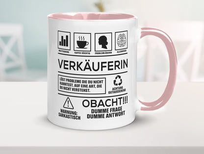 Achtung Probleme Verkäuferin| Kollegin | Verkaufsjob lustig Arbeit Kollegen