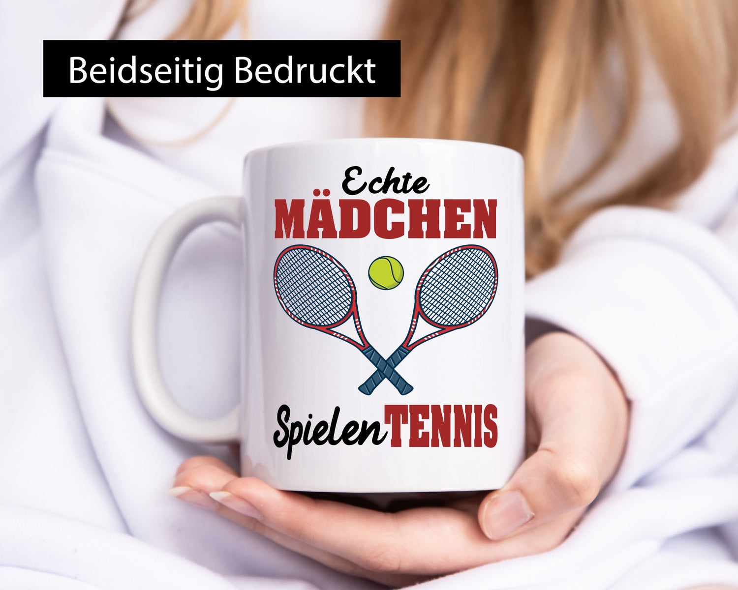 Echte Mädchen Spielen Tennis | Sport Geschenkidee Humor Tasse